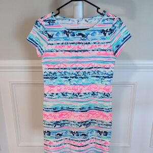 Lilly Pulitzer Vibrant Striped Cotton Dress XS